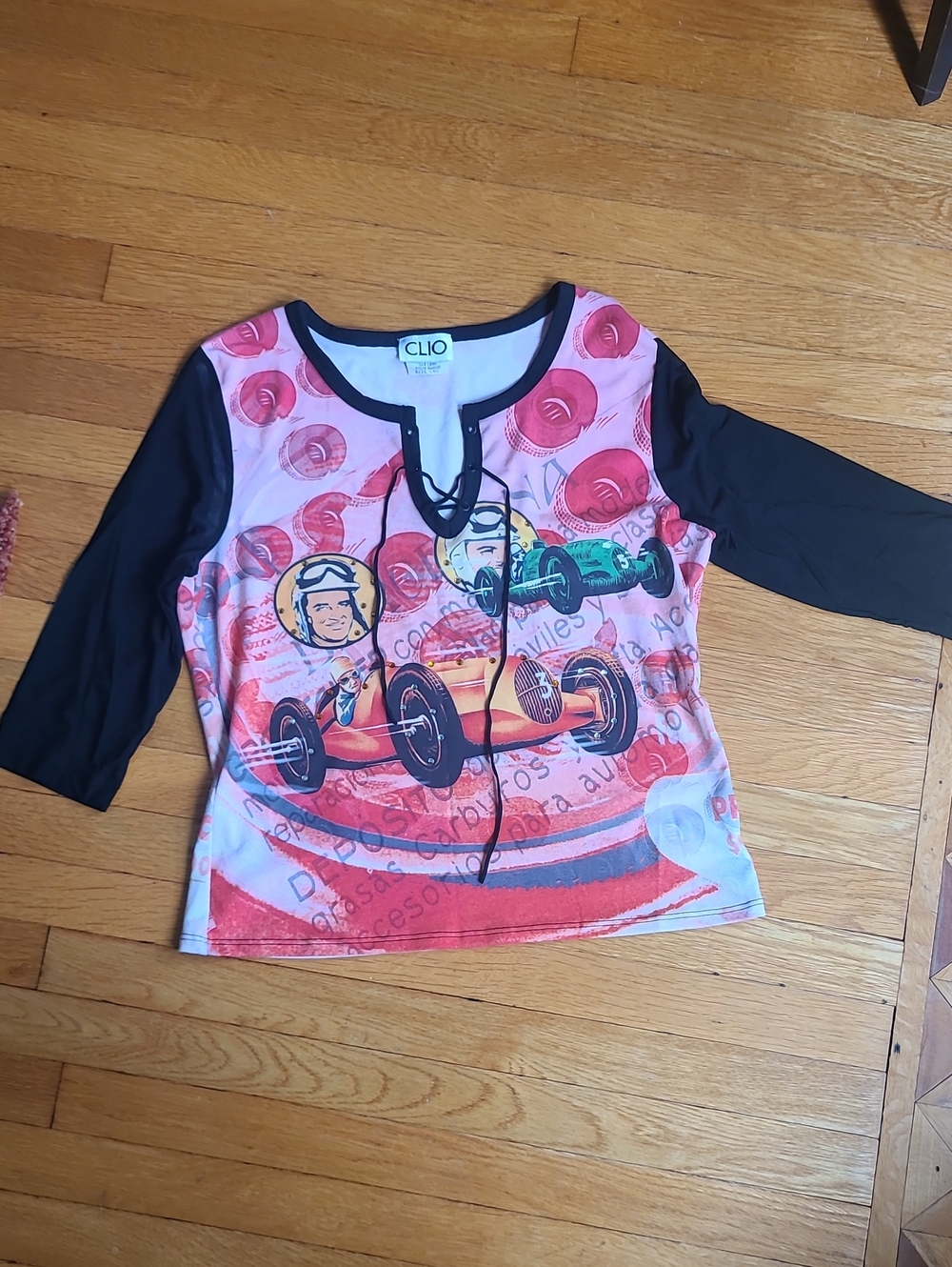 Y2K Retro Racecar Shirt CLIO